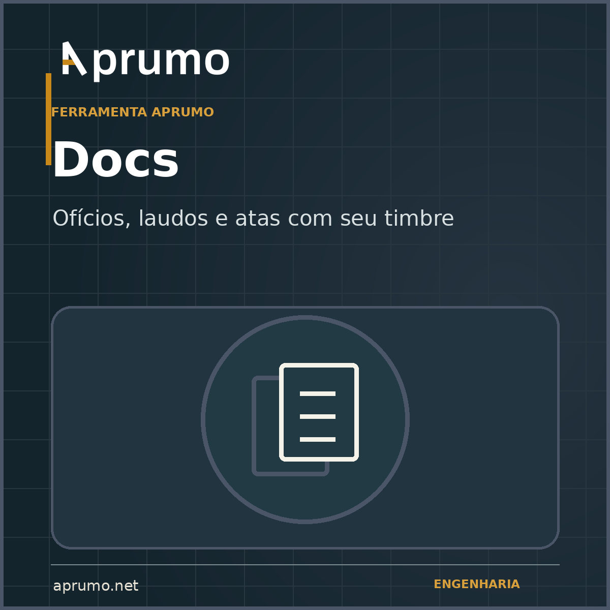 Capa do Aprumo Docs
