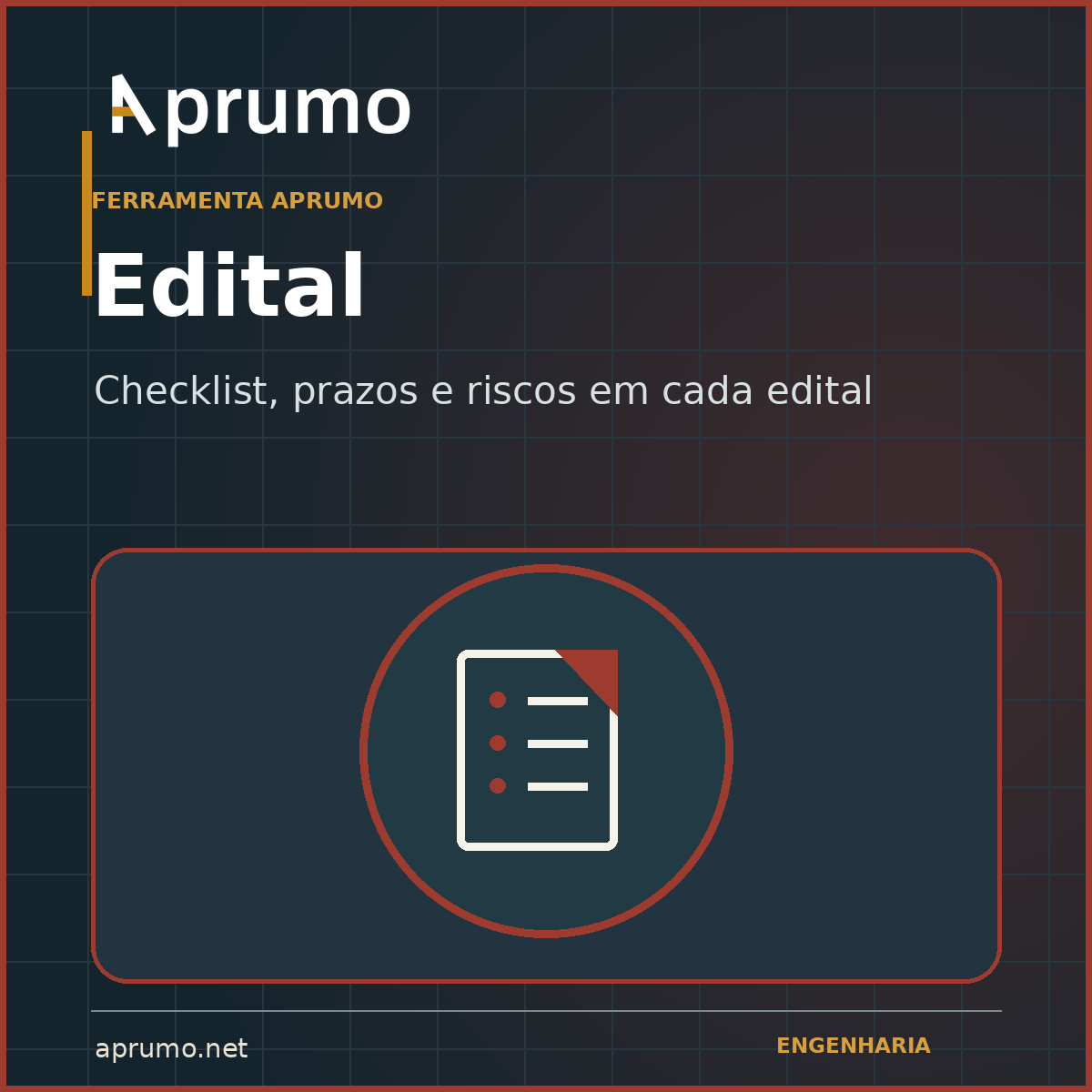 Capa do Aprumo Edital