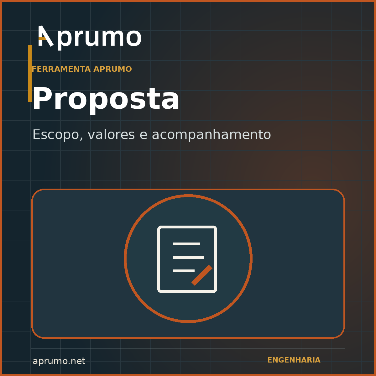 Capa do Aprumo Proposta