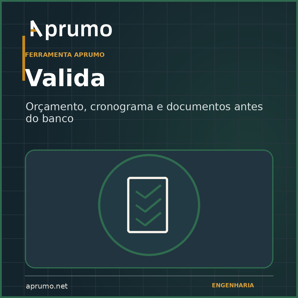 Capa do Aprumo Valida